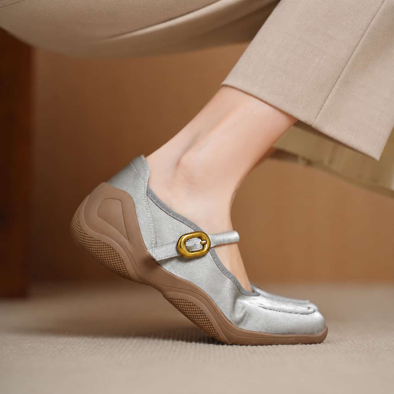 Edenn Buckle Strap Flats - Image 4