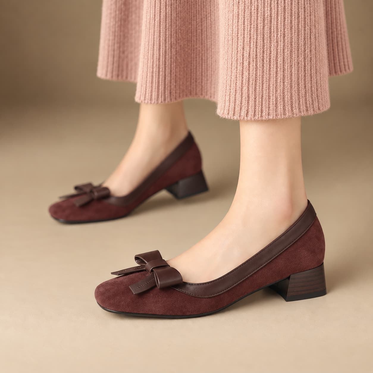 Serena Bow-Office Heels - Image 3