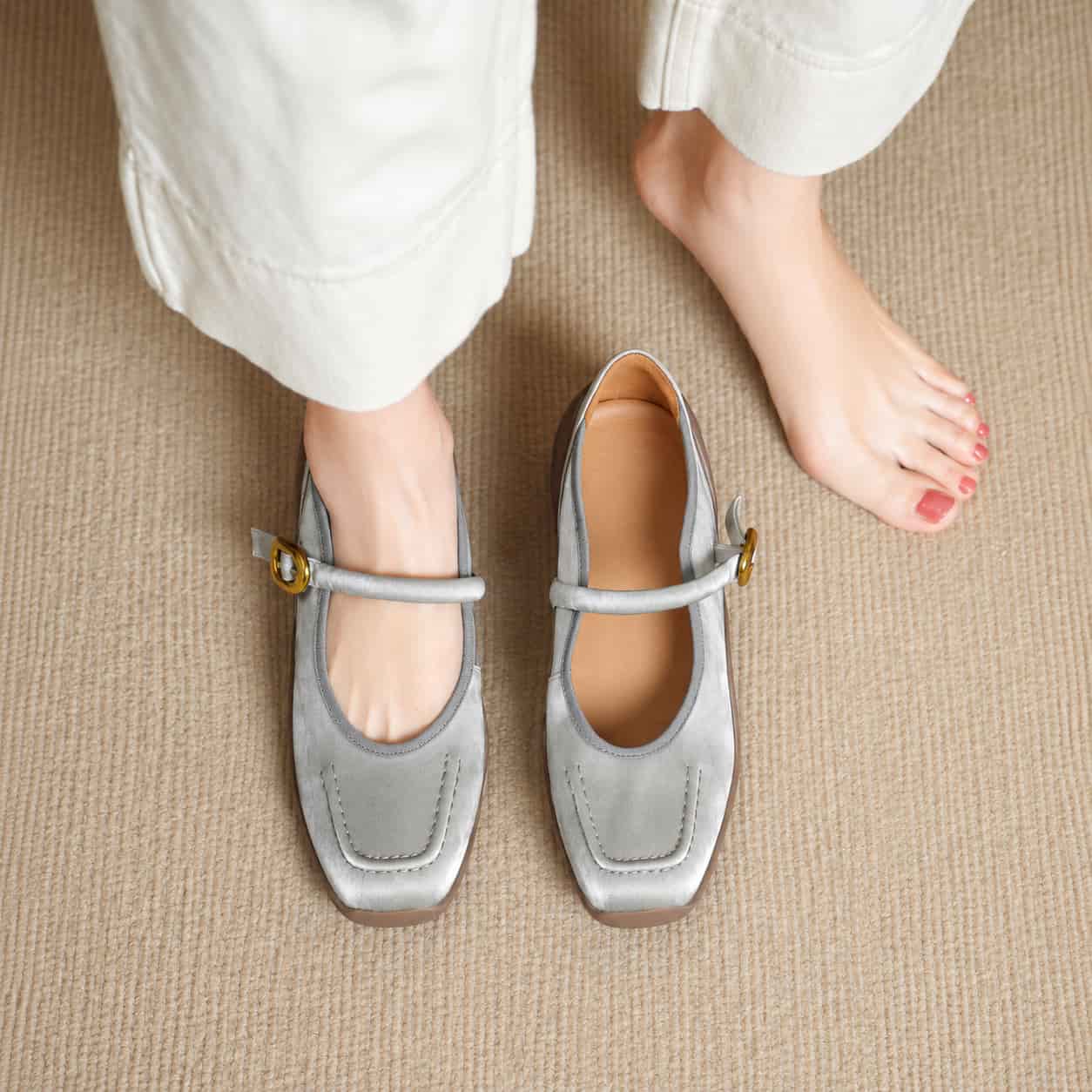 Edenn Buckle Strap Flats - Image 3