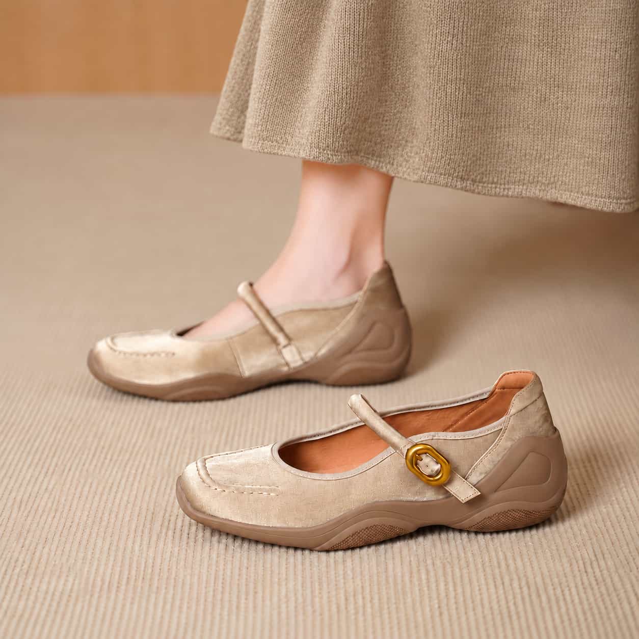 Edenn Buckle Strap Flats
