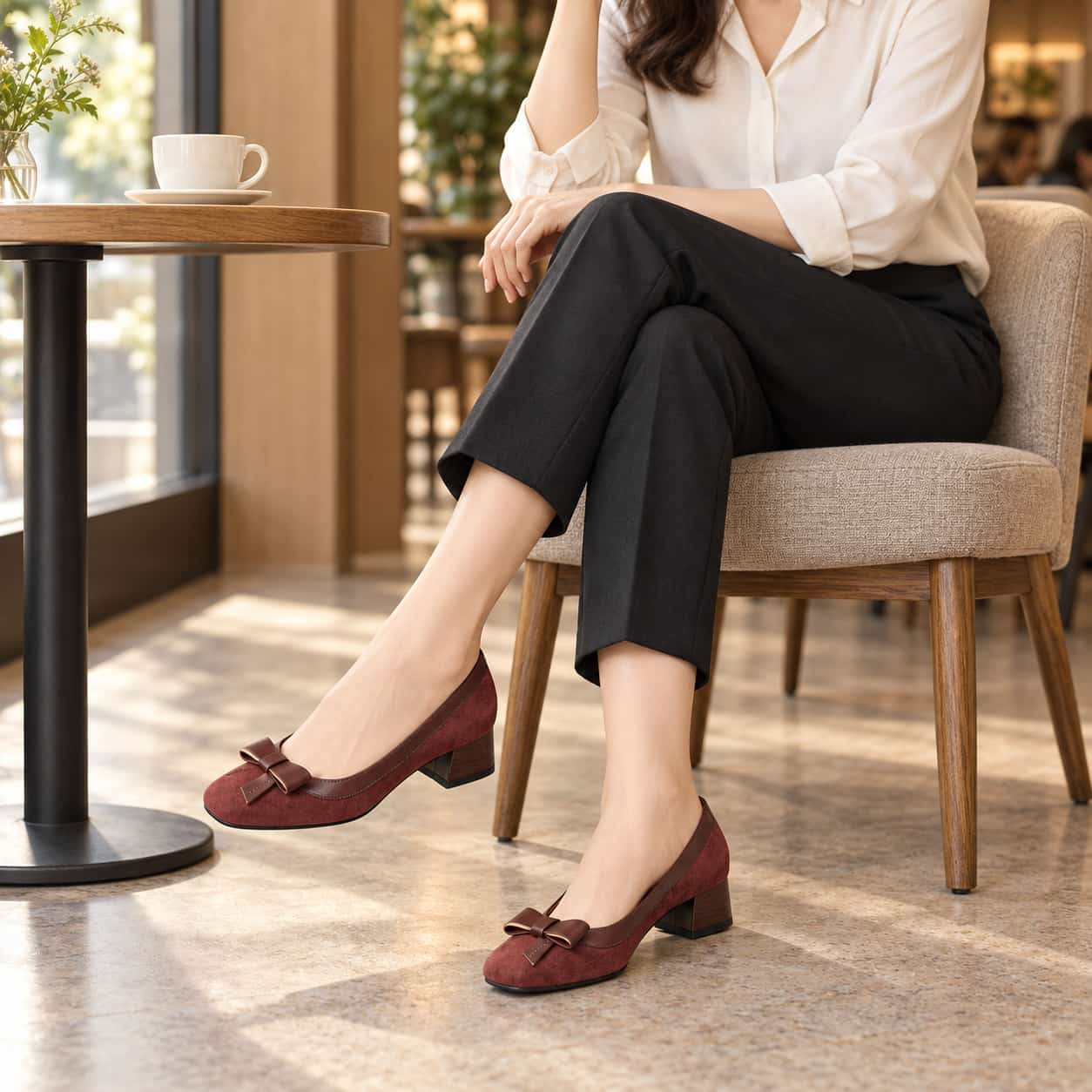 Serena Bow-Office Heels - Image 6